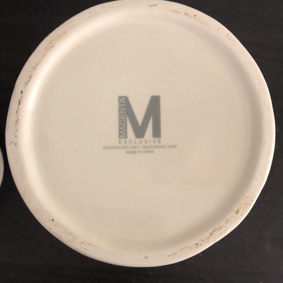 RARE Rae Dunn Wander Seahorse Canister EUC. BIG M magenta mark. - Picture 4 of 4